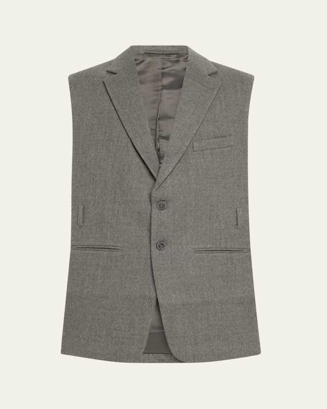 Andes Open-Side Wool Blazer Bib